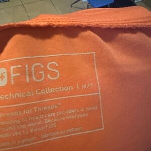 Figs Vibrant Orange Medical Top